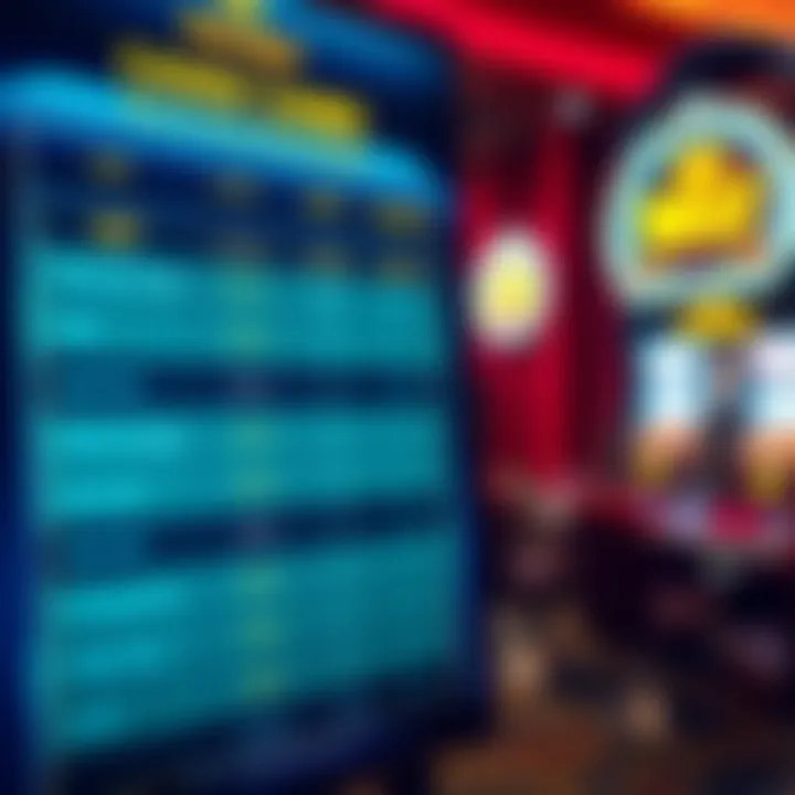 Comparison chart showing different online casino promotions for Australian players