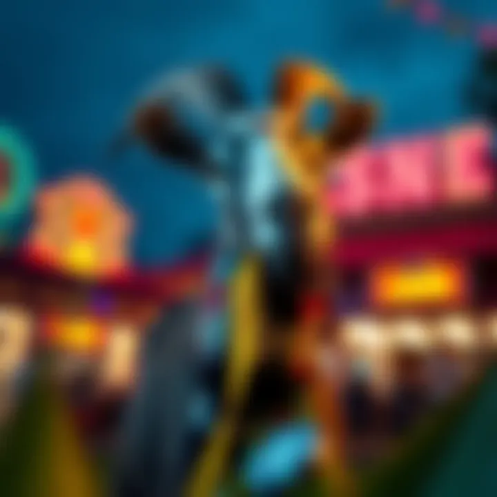 A vibrant depiction of Australian humour with cultural symbols and playful typography