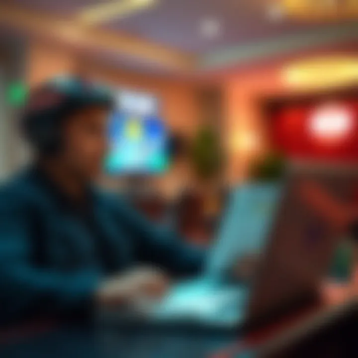 Australian player reviewing King Billy Casino terms and conditions on a laptop