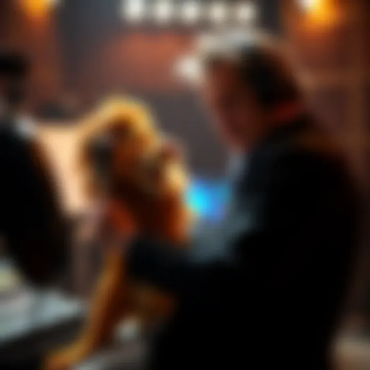 Billy Crystal voicing Timon in the recording studio for The Lion King