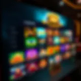 User interface of King Billy Casino displaying a variety of popular online casino games with vibrant graphics