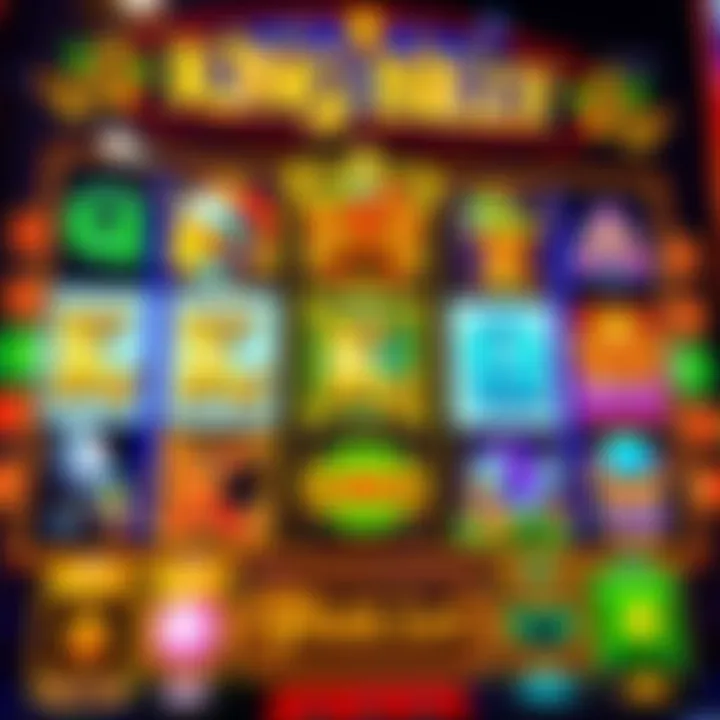 Colorful slot machine reels displaying various royal-themed symbols in vibrant design