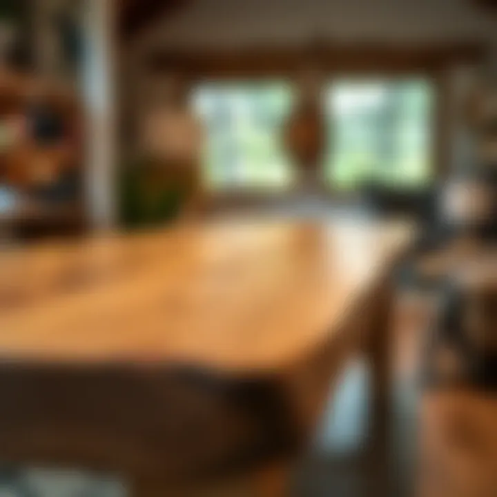 Artisan Craftsmanship in King Billy Pine Furniture Artisan-crafted King Billy pine table with smooth finish highlighting craftsmanship and natural beauty