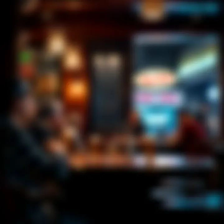 Illustration of a classic Australian pub scene highlighting the phrase 'You must have a double' as a cultural expression