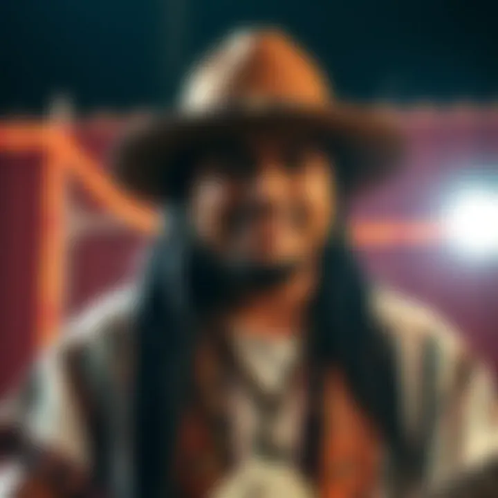 Illustration representing Aboriginal activism and cultural expression through music