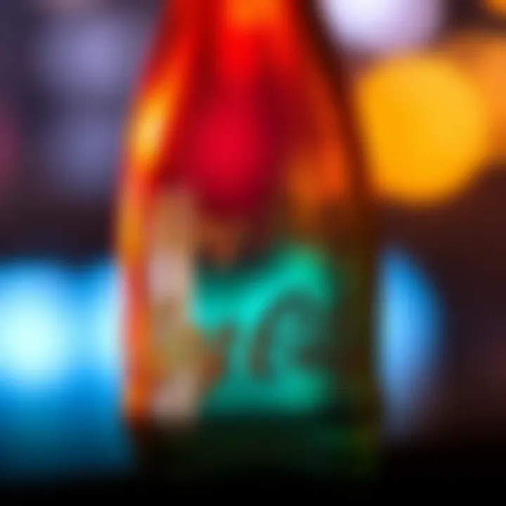 Vintage King Billy Coke Bottle Highlighting Unique Colour Close-up of a King Billy coke bottle showcasing its distinct coloration and vintage design