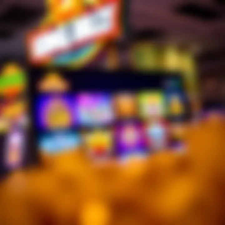 Game Selection Across King Billy Casino Sister Platforms Colorful casino games displayed on a digital screen representing King Billy Casino and its sister sites