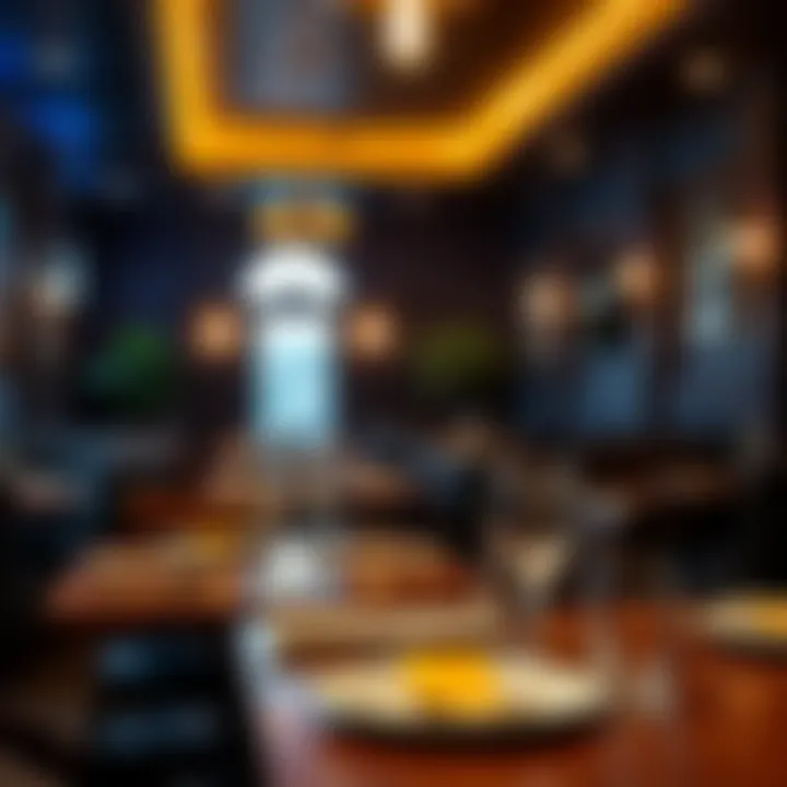 Relaxed dining area with cozy lighting, wooden furniture, and a welcoming ambiance reflecting King Billy's friendly atmosphere