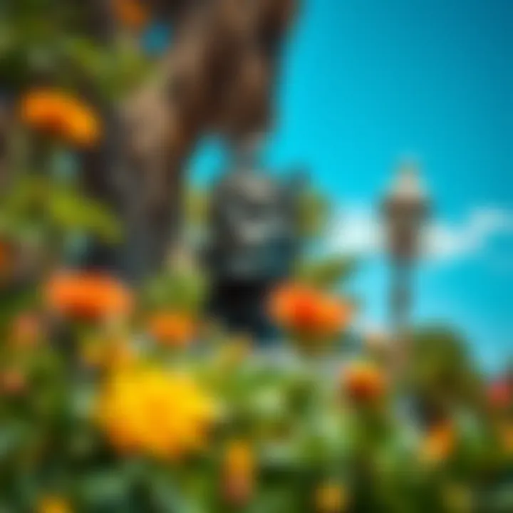 King Billy statue surrounded by native Western Australian flora in Northampton