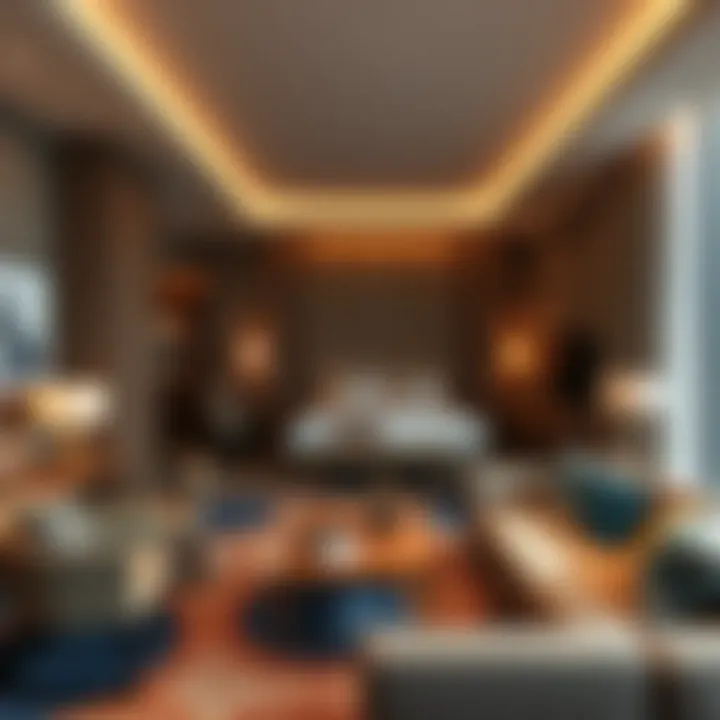 Elegant suite interior featuring modern decor and comfortable furnishings at King Billy Suites