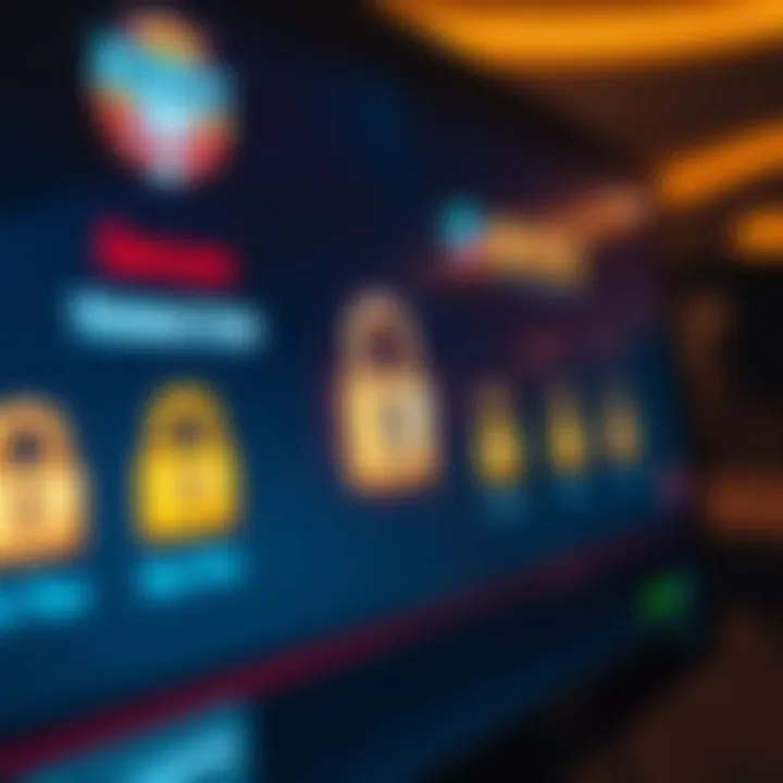 Secure Transactions and Payment Options at King Billy Casino Secure online payment methods and digital security icons on a screen