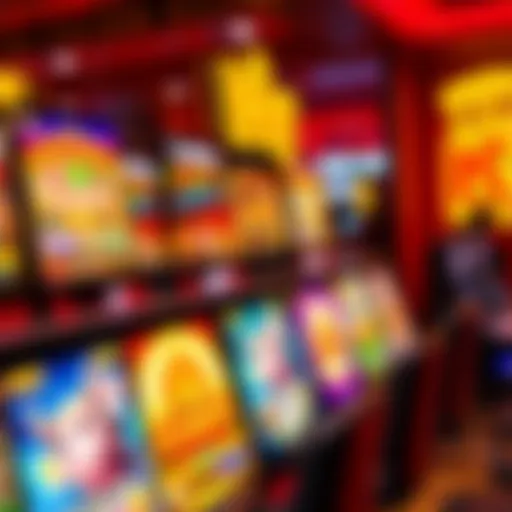 Casino interface showcasing a variety of game options including slots and card games