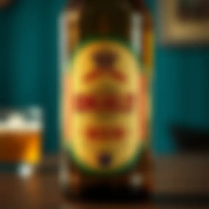 Vintage King Billy Beer label showcasing classic Australian design elements