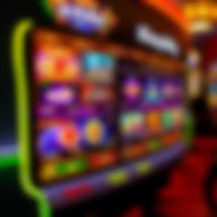 King Billy Casino Game Variety Display Colorful digital casino interface showing various slot games and betting options