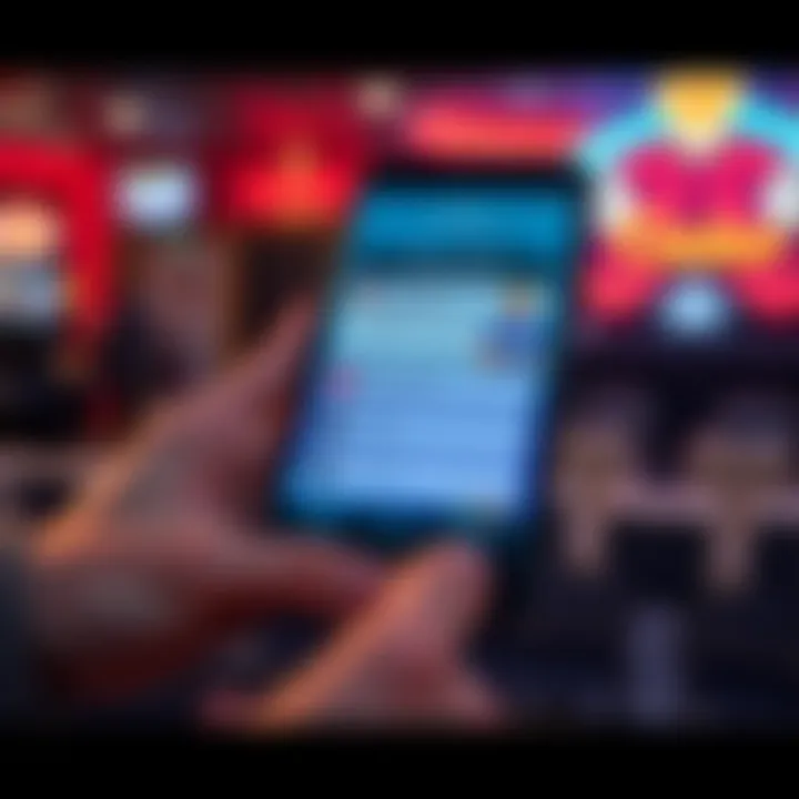 Payment and Support Features in King Billy Casino App Illustration of mobile device showing payment options and customer support features within King Billy Casino app