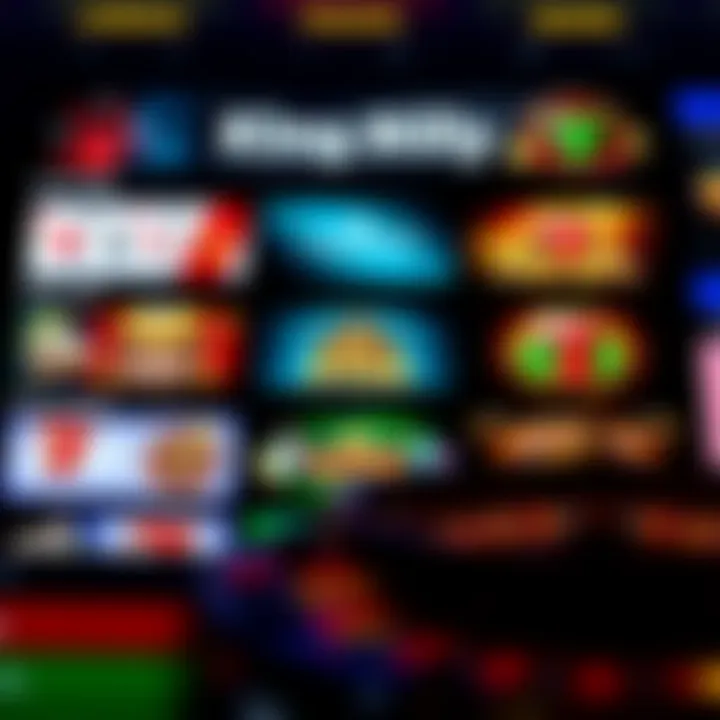 Online casino interface showing diverse game selection with poker, slots, and roulette