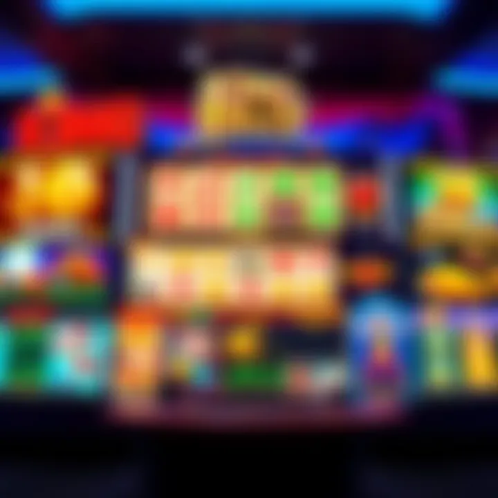 King Billy Casino Australian Gaming Interface Colorful online casino interface showcasing slot and table games with Australian themed elements