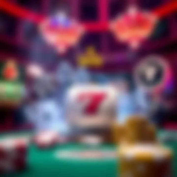 Illustration of casino gaming elements representing bonus activation and strategic play