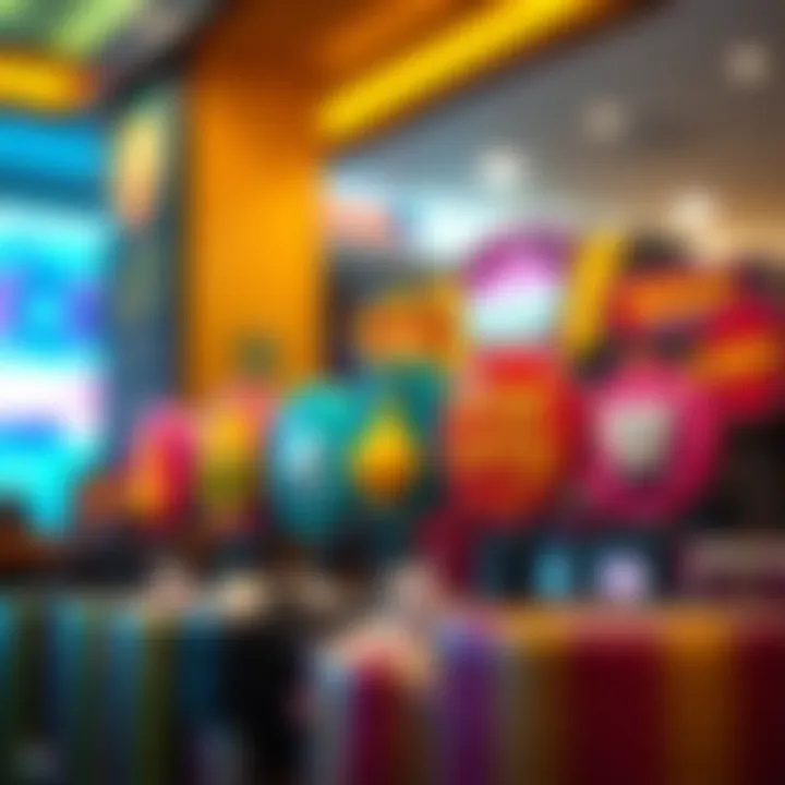 Colorful casino bonus icons representing various rewards and offers