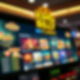 Colorful King Billy Casino coupon codes and discount offers on a digital screen
