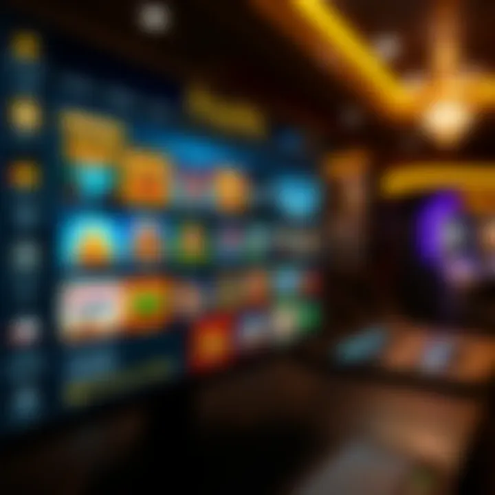 Interface displaying King Billy Casino dashboard with game selection and account balance