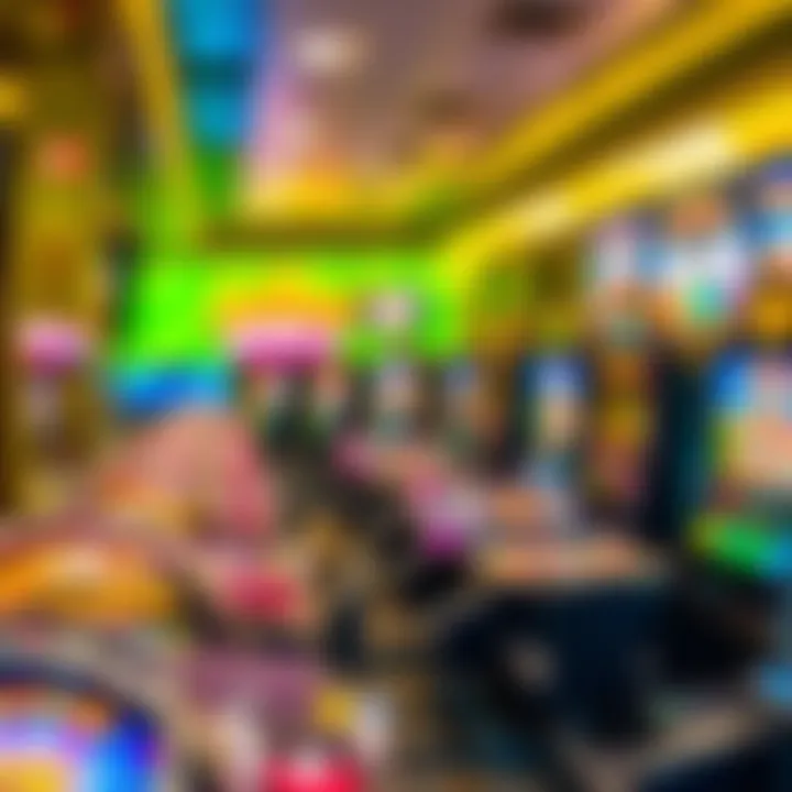 Colorful collection of online casino slot games with vibrant graphics and engaging themes
