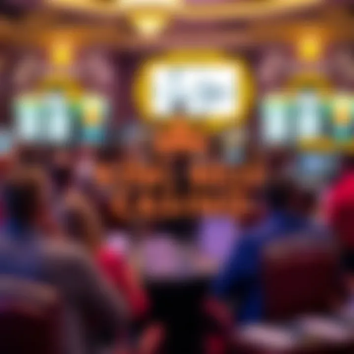 Illustration showing promotional alerts, game tactics, and safe gambling advice in forum setting