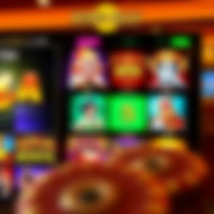 King Billy Casino Game Variety Display Online casino interface showing a variety of slot and table games on a digital platform