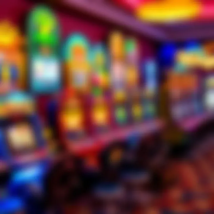 Colorful online casino game selection showcasing slots and card games