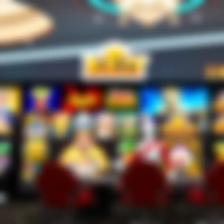 Diverse selection of online casino games displayed on a digital platform with vibrant graphics