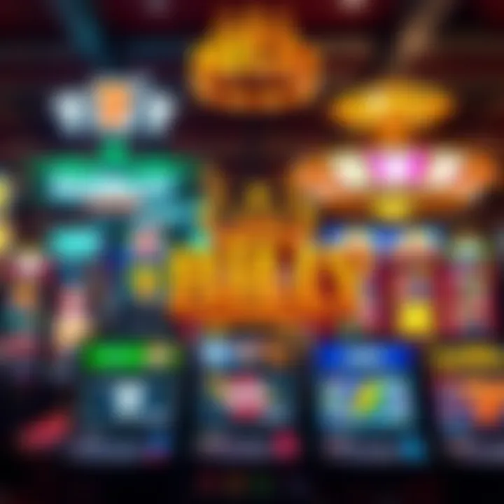 Vivid casino interface with diverse slot games and jackpot displays for Australian players