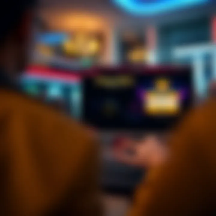 User logging into King Billy Casino on a desktop computer with visible login form