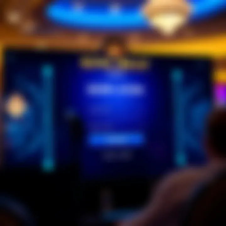 User interface showing King Billy Casino login screen with secure password entry