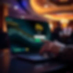 User entering secure credentials on King Billy Casino login page on a laptop