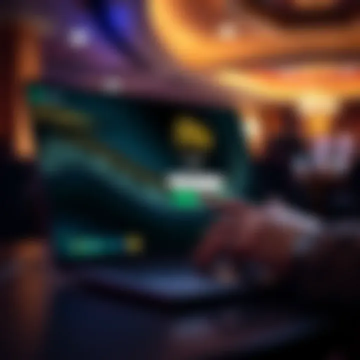 User entering secure credentials on King Billy Casino login page on a laptop