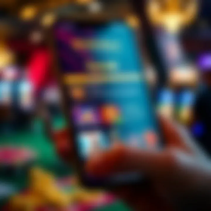Mobile device displaying King Billy Casino interface with various game options