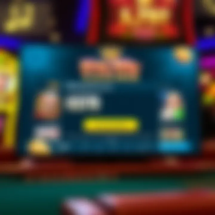 King Billy Casino interface showcasing a no deposit bonus offer on screen with casino game icons