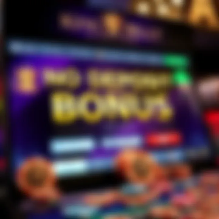 King Billy Casino homepage showcasing no deposit bonus offer with casino chips and digital coins