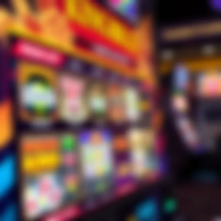 Colorful King Billy Casino pokies interface showcasing a variety of slot games on a digital screen
