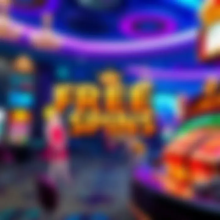Digital coupons and promotional codes displayed on a vibrant casino-themed background
