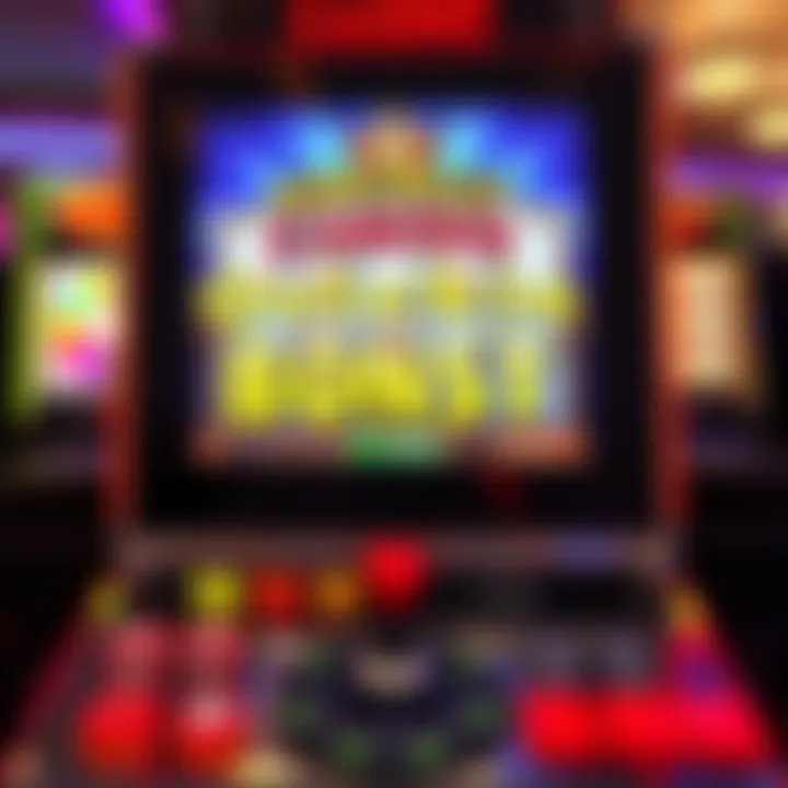 Casino slot machine display showing bonus offer activation