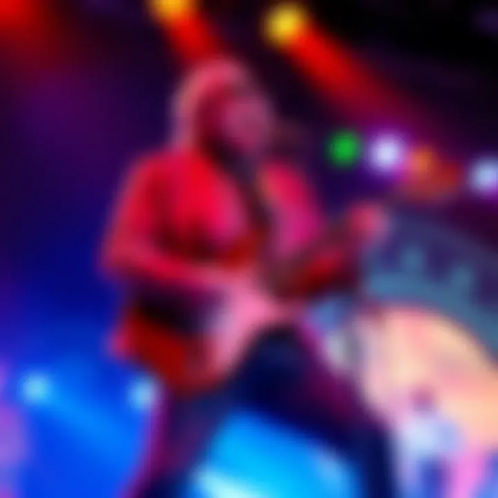 King Billy passionately performing 'Coke Bottle' live on stage with vibrant lighting