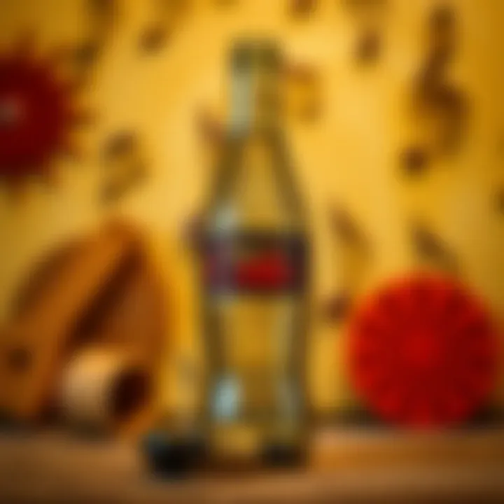 Musical notes and cultural symbols representing Australian indigenous heritage