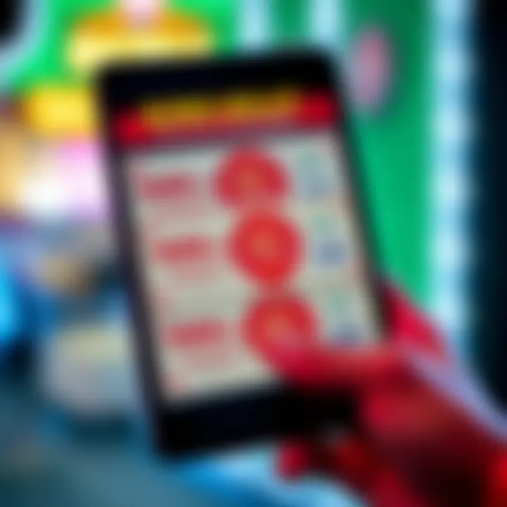 Collection of King Billy discount vouchers displayed on a digital device screen