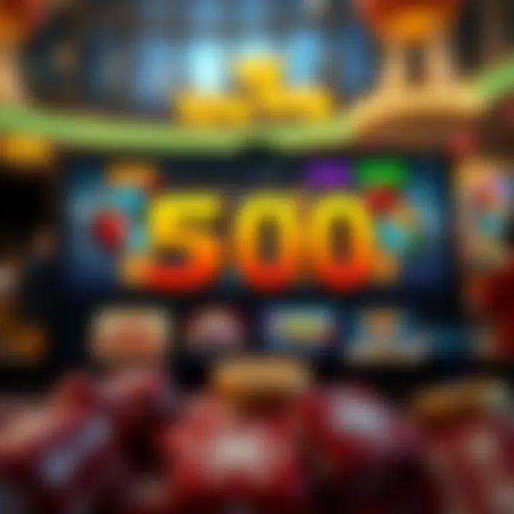 Online casino interface showing free spins promotion and game options