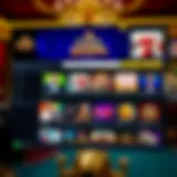 Screenshot showing King Billy Kazino homepage with game selection and promotional banners