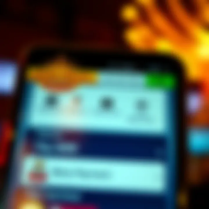 User interface of King Billy Mobile highlighting payment options and customer support features