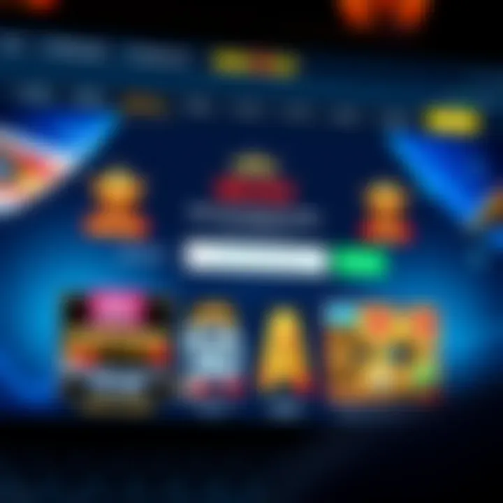 Online casino interface showing bonus code entry field and promotional offers