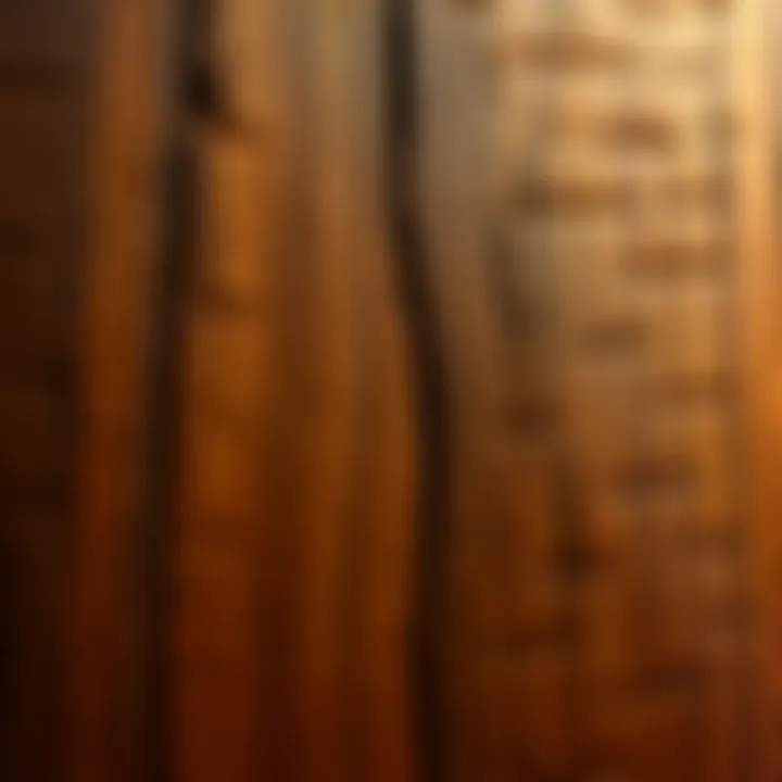 Close-up of richly grained King Billy timber showcasing its distinctive texture and warm hues