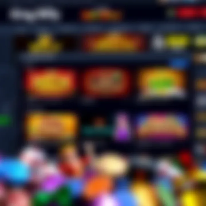 King Billy Online Casino homepage showcasing various slot games and vibrant graphics